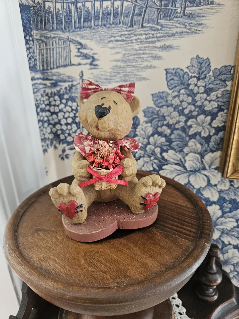 Bear Figurine with Red Accents - Home Party Supplies
